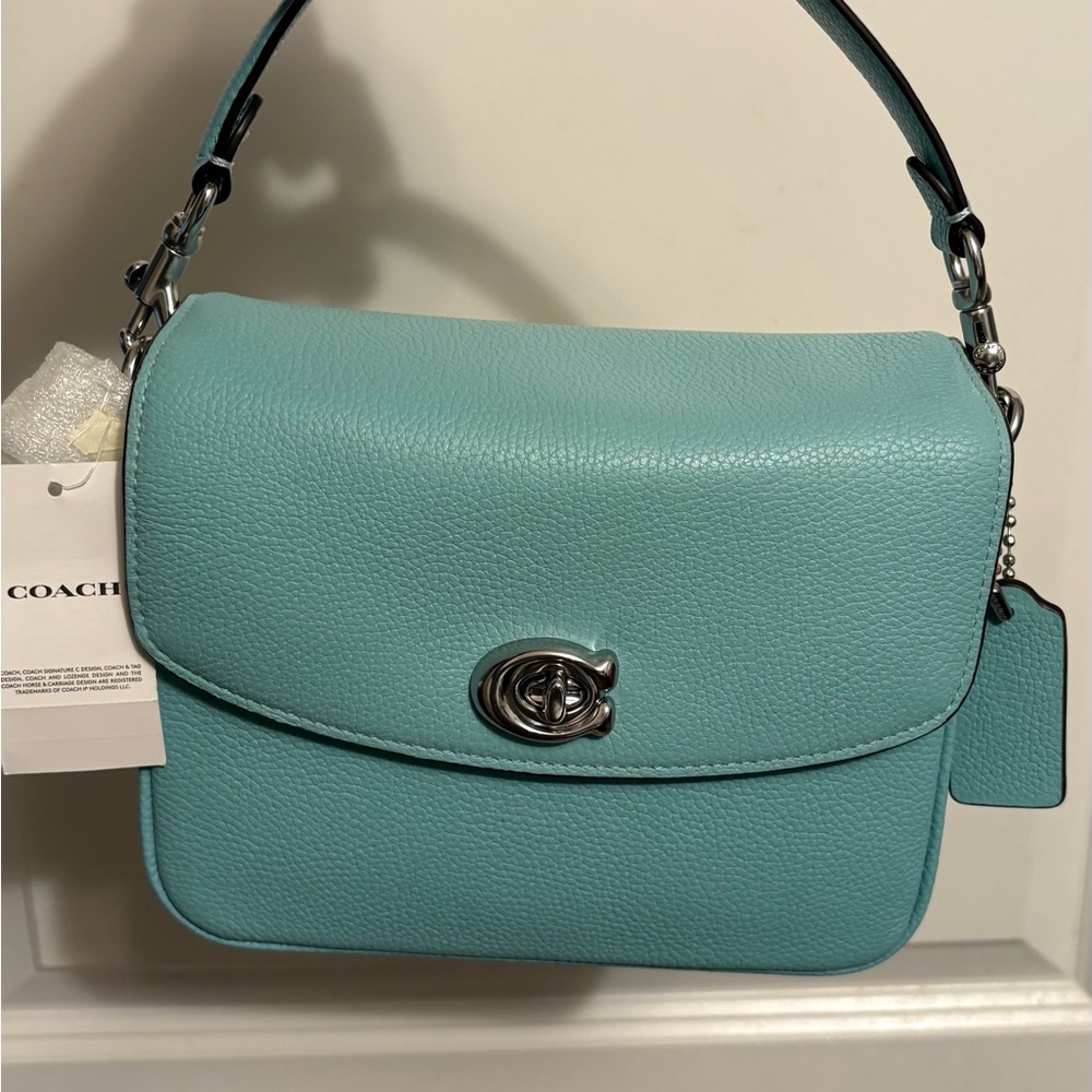 Coach Aqua Leather Shoulder Bag